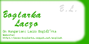 boglarka laczo business card